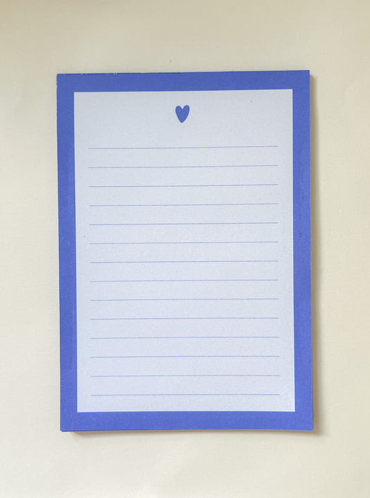 Minimal Heart Notepad